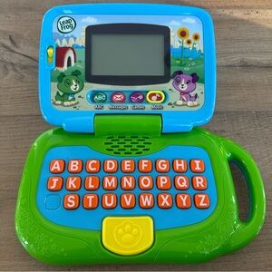 Green and Blue Learning Laptop